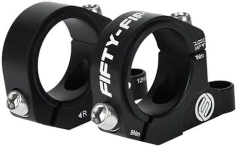 FIFTY-FIFTY Direct Mount Mountain Bike Stem, Fit for 31.8mm Handlebar Clamp, MTB Stem for All Mountain, Downhill, Enduro, Freeride (Black, 30mm)