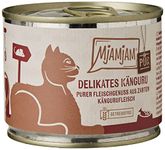 MjAMjAM - premium wet food for cats - pure meat enjoyment - delicious pure kangaroo, pack of 6 (6 x 200 g), grain-free with extra meat