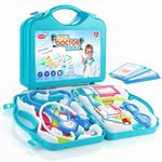 Aditi Toys Playset for Kids, Pretend Play Doctor Set with Foldable Suitcase and 17 Flashcards for Kid, Doctor Kit Toyset for Kids Above 3 Years, BIS Approved.