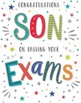 Regal Publishing Congratulations Son on Passing Your Exams - 8 x 6 inches