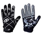 Seibertron Pro 3.0 Twelve Constellations Elite Ultra-Stick Sports Receiver Glove Football Gloves Youth Black M