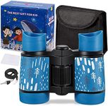 Binoculars Shock Proof Toy Binoculars Set - Bird Watching - Educational Learning - Presents for Adults and Girls - Outdoor Play - Hunting - Hiking - Camping Gear, Sapphire Blue