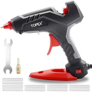 TOPEX 100W Hot Glue Gun Craft Kit Fast Preheating w/ 10 PCs Premium Hot Glue Sticks