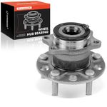 A-Premium Rear Wheel Bearing and Hub Assembly with 5-Lug Compatible with Jeep Compass 2007-2017, Patriot 2007-2017 & Dodge Caliber 2007-2008, AWD 4WD, Replace # 512333