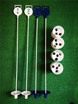 Great Gift - Putting Flagstick w. Cup Sets(4) Plus Plastic Signs w. No. Putting Green Mate Golf Pin - Backyard Putting Chipping Pitching Aids