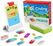 Osmo Coding Starter Kit for iPad - 3 Hands-on Learning Games - Ages 5-10+ - Learn to Code, Coding Basics & Coding Puzzles - iPad Base Included,901-00039