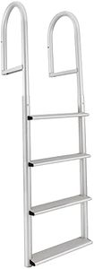 RecPro Marine 4 Step Stationary Straight Boat Dock Ladder 20" Wide ADL-A4W