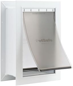PetSafe Never Rust Wall Entry Pet Door - Telescoping Frame - Insulates Better Than Metal Doors, Energy Efficient Cat & Dog Door - Interior & Exterior Walls, Weatherproof, Easy to Install & Clean - M