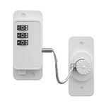 SNOWIE SOFT Child Safety Cabinet Lock, Refrigerator Lock For Children Adhesive Freezer Lock Window Lock With Dial Code Digit Password For Coded Lock, White,1 Count