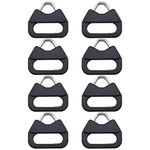 eMagTech 4 Pairs Camera Lug Ring Shoulder Strap Triangle Split Ring Adapter with Plastic Cap Compatible with Leica Compatible with Panasonic Compatible with Fuji