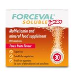 Forceval Soluble Junior 23 Vitamins and Minerals, Kid’s Multivitamin Drink, Including Vitamins C, D, B12, A and B6 to Help Support a Healthy Immune System, 30 effervescent Tablets