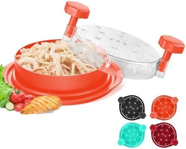 Chicken Shredder Tool Twist Large: 2025 Pro & Standard Food-Grade Visible Meat Shredder Tool Twist with Anti-Slip Petal-Like Base, Chicken Breast Shredder, Chicken Grinder (Orange, Standard - 8")