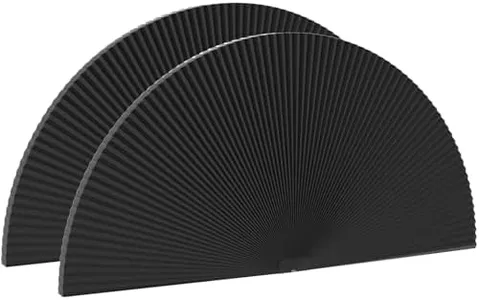Myshade Arch Window Shades Half Circle Blackout Cellular Shades Cordless No Drill Blinds for Windows Half Moon Honeycomb Fabric No Tools Room Darkening Shades Easy Install (2 Pack Black 36" X 72")