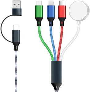 Travel Essentials Charger for Apple Watch - USB C Cable for iPhone 16 Pro Max, Charging Cable for iPhone 14 Pro Max Charger - Micro USB Cable for Camera, Kindle Paperwhite 7th