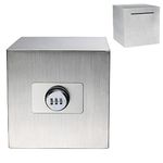 Safe Piggy Bank Stainless Steel,Biggest Safe Box Password Money Savings Bank for Kids