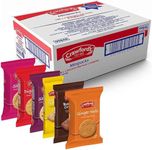 Crawfords Assorted Minipacks, 100 Mini Packs, 3 Biscuits Per Pack, 6 Varieties Including Bourbons, Digestives, Rich Shorties, Custard Creams, Fruit Shorties, Ginger Nuts (1 Box (100 Packs))