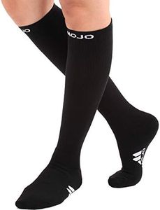 Mojo - Compression Socks for Women and Men 20-30mmHg Plus SIze - Medical Compression Stockings for Swelling, Lymphedema, Bariatric Recovery - Black, 3X-Large - M841