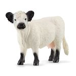 Schleich Farm World Realistic Galloway Cow Figurine - Highly Detailed and Durable Farm Animal Toy, Fun and Educational Play for Boys and Girls, Gift for Kids Ages 3+