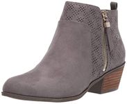 Dr. Scholl's Shoes Women's Brianna Ankle Boot, Dark shadow Grey Microfiber, 11 M US