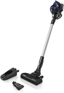 Bosch Akku-Staubsauger Unlimited 6 BBS611PCK, kabelloser Handstaubsauger, beutellos, leicht, Hygiene-Filter, 10 Jahre Motorgarantie, hohe Saugleistung, Lange Laufzeit, alle Bodenarten, blau