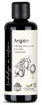 Aroma Tierra Argan Oil Moroccan - 100% Pure Organic Cold Pressed - For Hair Growth Frizz Face Skin Body Nails Cuticles - 100ml