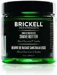 Brickell Men's Smooth Brushless Shave Butter for Men, Natural and Organic Smooth Shaving Butter to Fight Nicks, Cuts and Razor Burn, 5 Ounce, Unscented