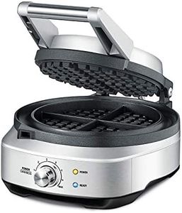 Breville BREBWM520XL "The No Mess" Waffle Iron, Metallic