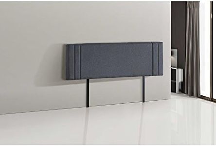 Linen Fabric King Bed Deluxe Headboard BedHead - 80mm Thick Grey 2