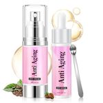 Boxmom 60ml Caffeine Eye Cream Eye Serum Set Under Eye Cream Anti Aging with Hyaluronic Acid for Dark Circles, Puffiness and Eye Bags