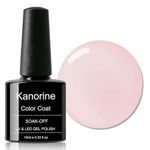 KANORINE Gel Polish Soak-Off UV/LED Gel Nail Polish Cream PINK Color Coat Gel Nail Varnish Nail Art TYPE nude pink gel polish 10ml