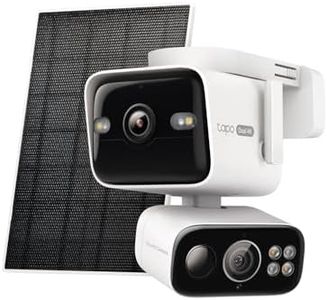 Tapo 4K Security Camera Wireless Outdoor, Dual Lens Pan/Tilt, Battery Powered with Solar, 169° Wide-Angle Lens + 6mm Zoom Lens, Motion Track, Subscription-Free SD Storage or Optional Cloud - C675D KIT