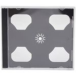 10 x Dragon Trading Double Disc Cases With Black Tray To Hold 2 CD DVD Blu Ray Discs. Double Black Jewel Cases.Professional Quality To Store All Formats Of Discs. Hold Two Discs