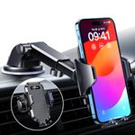 VANMASS 【BEST & Strongest】 Upgraded Car Phone Holder 【65LBS Military-Grade Suction】 Universal Mobile Van Mount Safety Certs Windscreen Dashboard Vent Cradle for iPhone 16 15 Pro Max 14 13 12 Samsung