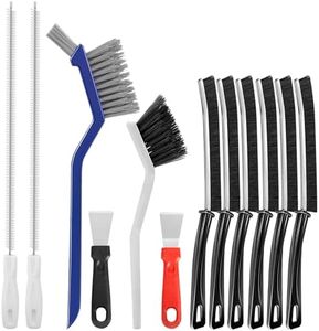 12Piezas Cepillo de Limpieza, Acentor Cepillo Limpieza Grietas, Multifuncional Cepillo Juntas Limpieza Hogar y Cepillo de Limpieza de Tuberías, Cepillo Cerdas Duras para Esquinas Cocina Baño Ventanas