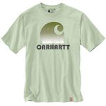 Carhartt Men's Loose Fit Heavyweight Shortsleeve C Graphic Tshirt, Tender Greens, X-Large