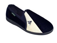 DUNLOP Mens Famous Winston II Slippers with Super Comfort Cushioned Insock Navy Cream