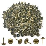 Hocansen 200 PCS Upholstery pins 11x7mm Furniture Upholstery Tacks Nails Thumb Tacks Metal Round Push Pins for Sofa,Boards,Furniture Decoration (Bronze/TD-SF)