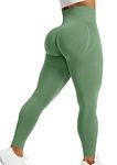 Vozobi Womens High Waisted Leggings Shorts Workout Sets Jumpsuits Bodysuit Yoga Pants Booty Scrunch Tights