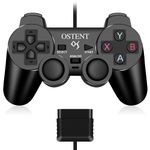 OSTENT Wired Analog Controller Gamepad Joystick Joypad for Sony Playstation PS2 PS1 PS One PSX Console Dual Shock Vibration Video Games