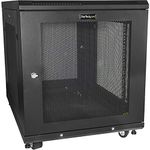 StarTech.com 4-Post 12U Server Rack Cabinet, 19" Data Rack Cabinet for IT / Network Equipment, with Adjustable Mounting Rails