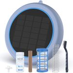 Solar Pool Ionizer, Floating Copper Ionizer for Pool Water Balance, up to 35,000 Gallons, 85% Less Chlorine, Ideal for Most Pool Types