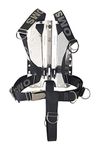 OMS Dive Backplate w/SmartStream Harness and Crotch Strap (Stainless-Steel)