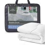 The Fine Bedding Company Breathe King Size Duvet 13.5 Tog – Lightweight Winter Duvet with Recycled Eco Smartfil®, Hypoallergenic and Washable, Hotel Quality Quilt – King Bed Size