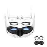 AMVR Lens Protector Set Compatible with Meta/Oculus Quest 3 Accessories,Glasses Spacer for Quest 3 Lenses,Soft Silicone Rings Protect Prescription Glasses