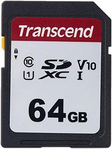 Transcend 64GB SD Card UHS-I U1 TS64GSDC300S-E2