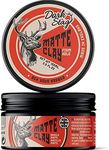 Dark Stag Matte Clay, Professional Hair Styling Product for Men, Water Based for Easy Wash Out, Firm Hold, Matte Finish 100ml / 3.5oz