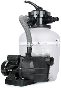 choosmo 13" Sand Filter System with 6-Way Valve Pool Pump 2500GPH Easy to Use for Above Ground Pools