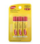 Carmex Classic Lip Balm Stick 3 Pack – Original Formula, Moisturizing Lip Care with Cocoa Butter, Cooling & Soothing Relief for Dry Lips