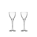 Royal Scot Crystal Classic Collection Pair of Port Sherry Glasses 15.7cm | Set of 2 Crystal Dessert Wine Glasses with Long Stem | Satin Lined Presentation Box