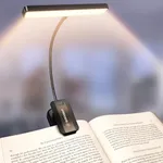 Glocusent 26 LED Rechargeable Book Light, 1200 mAh Battery for 90 Hrs, 5 Amber Colors & Stepless Dimming Book Lights for Reading at Night - Portable Clip on Reading Light for Book Lovers Kids